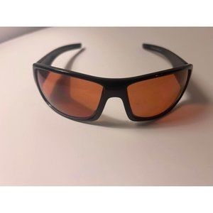Maxx Major Riding Sunglasses Black with High Definition Amber Lens Sport Golf